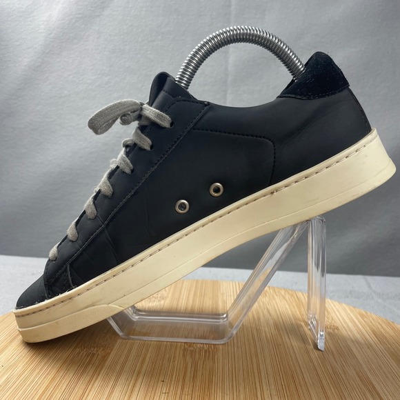 P448 Project Sustainability Black Leather Sneakers EU 39 Size 8.5 Women Italy - Picture 7 of 16